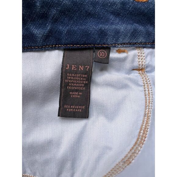 Jen7 7 for All Mankind Ankle Skinny Jeans in NightFall Leopard, Size 10 - Picture 6 of 14